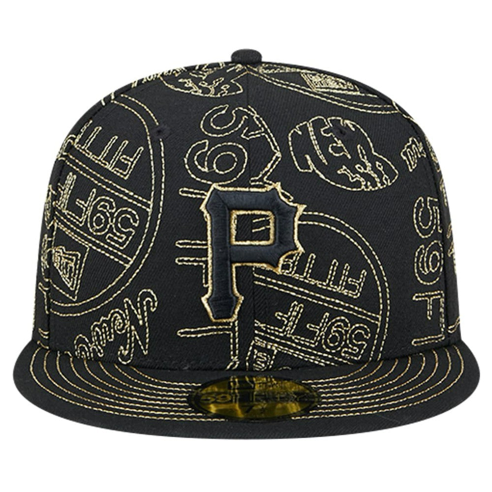 Pittsburgh Pirates New Era 59FIFTY Day Allover Fitted Hat - MLB