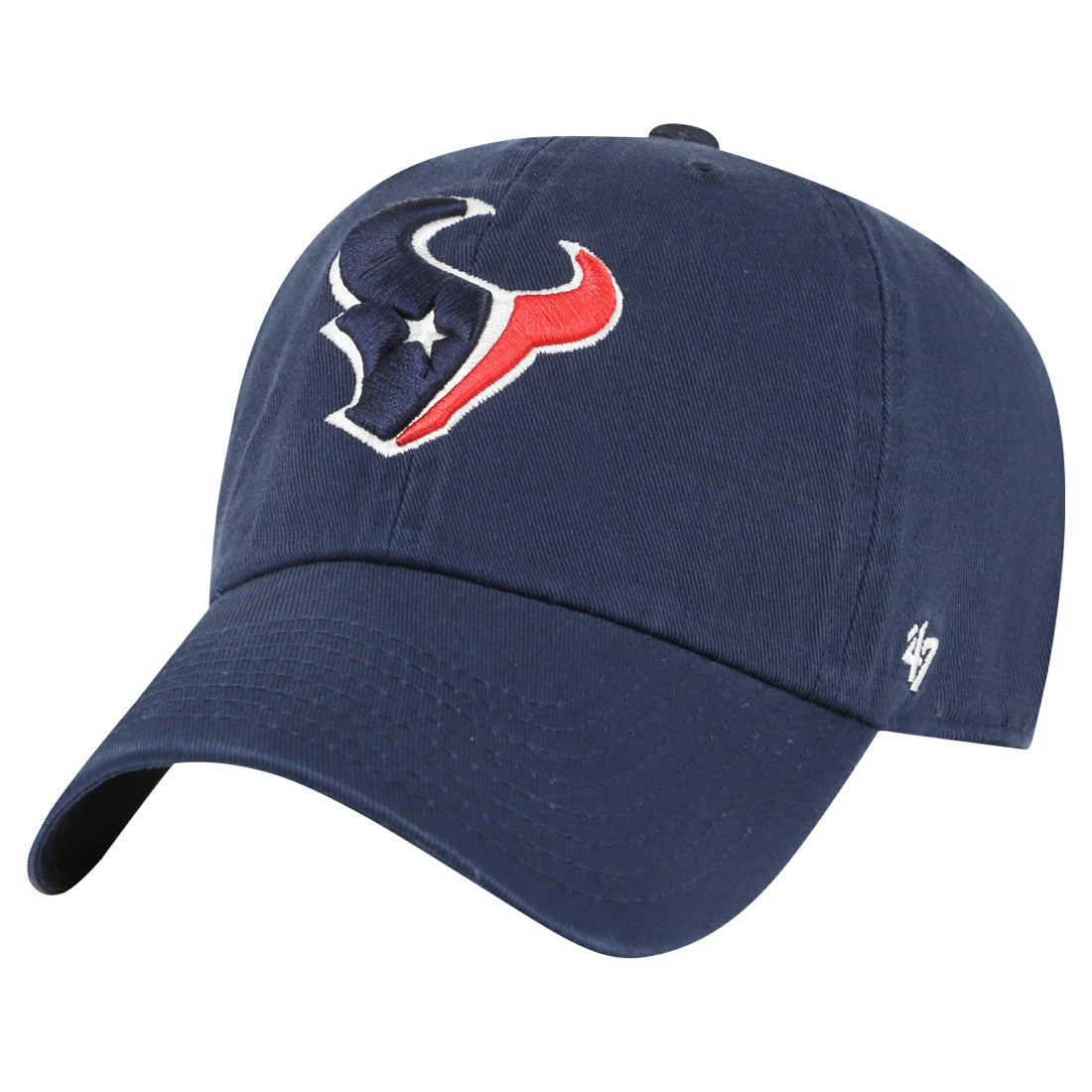 Houston Texans '47 Clean Up Primary Adjustable Hat Navy | 47 brand