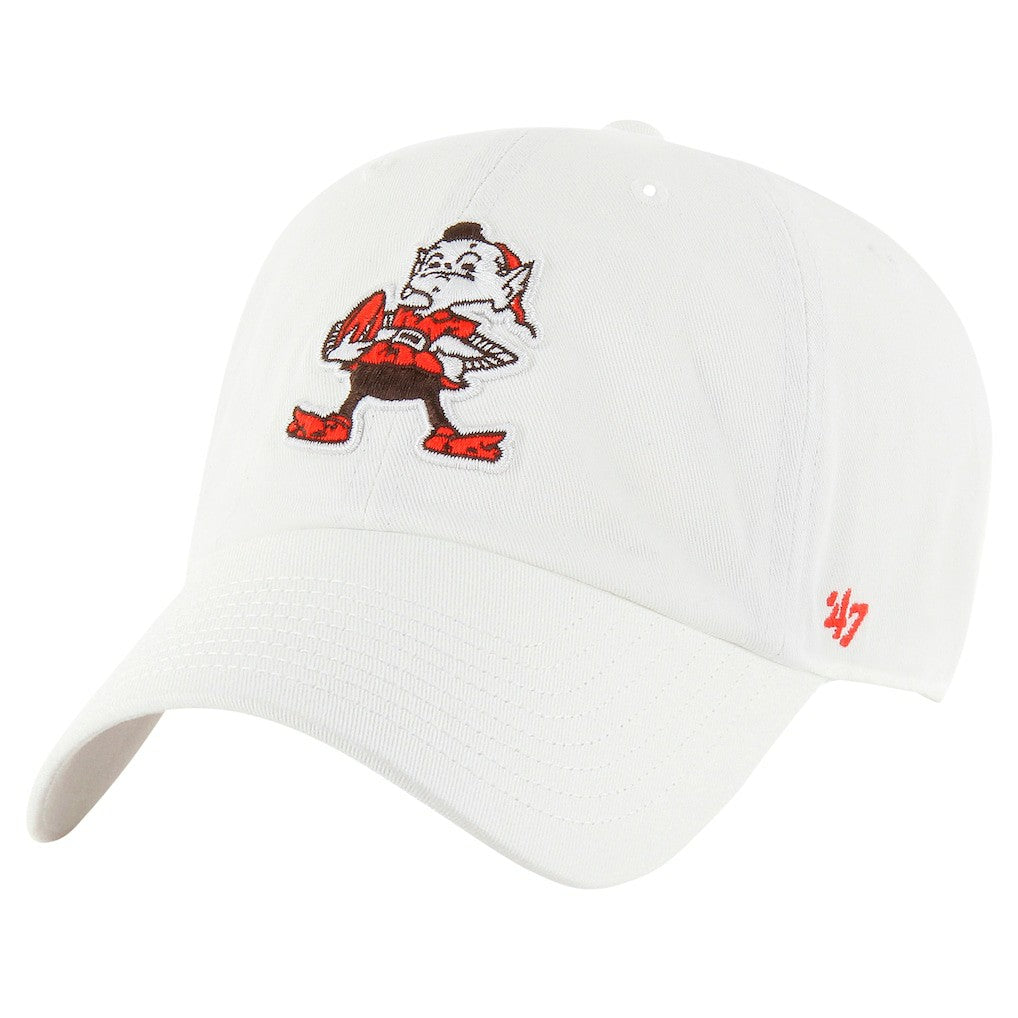 Cleveland Browns '47 Clean Up Adjustable Hat White | 47 brand