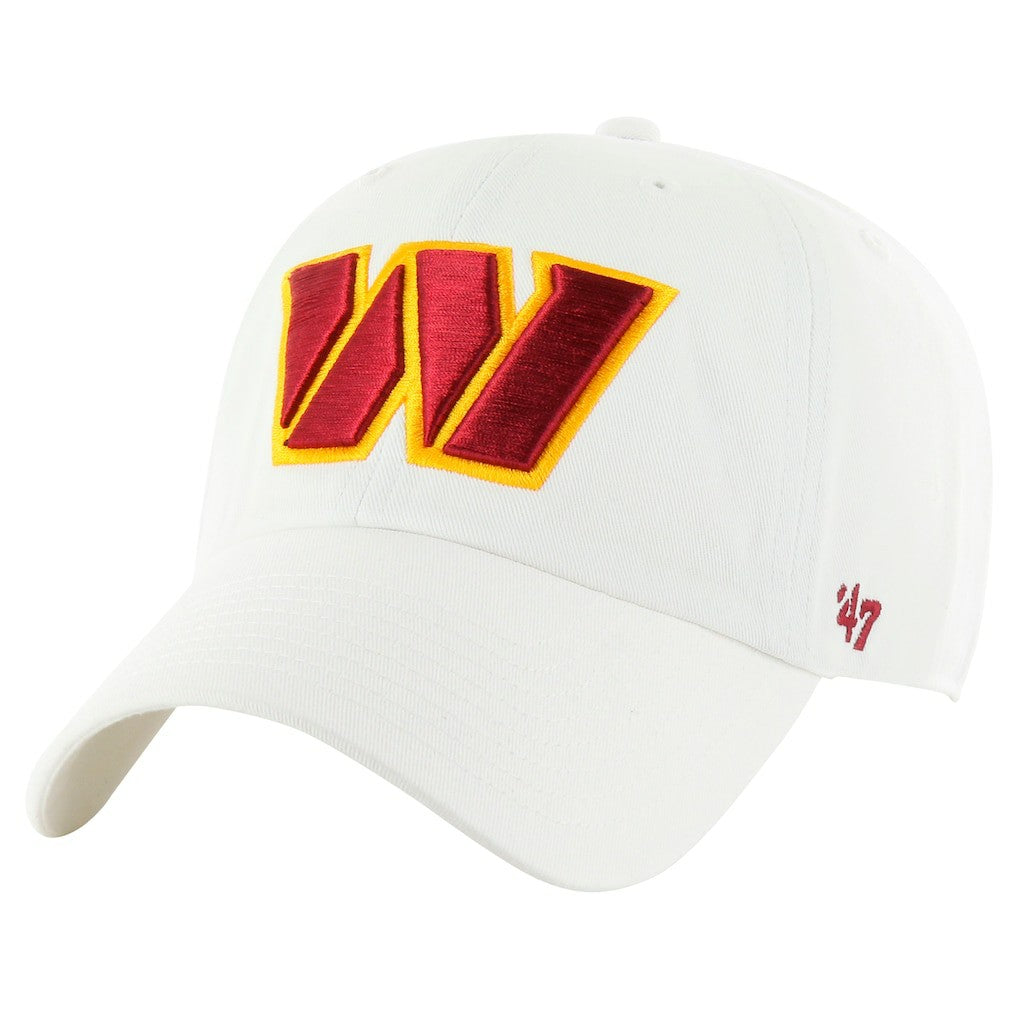 Washington Commanders '47 Clean Up Adjustable Hat White | 47 brand