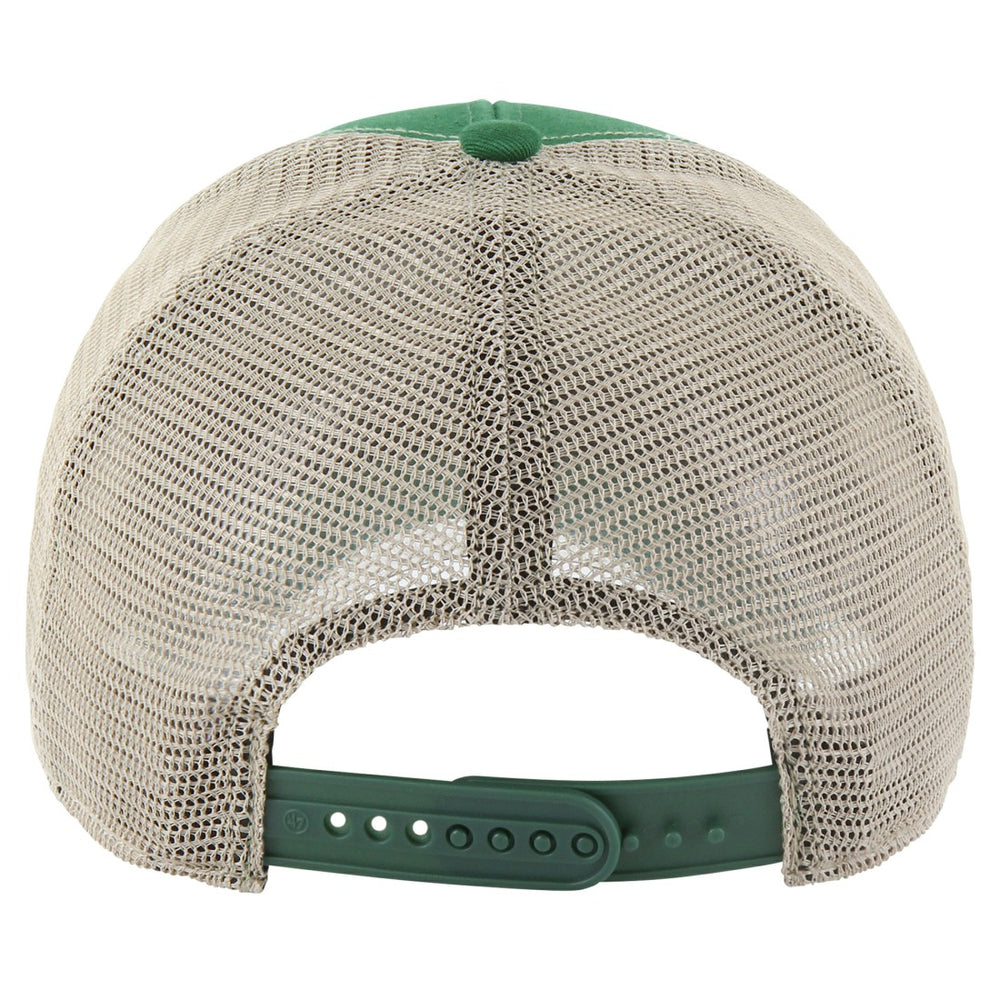 New York Jets '47 Flagship MVP Trucker Adjustable Hat Kelly Green/Natural | 47 brand