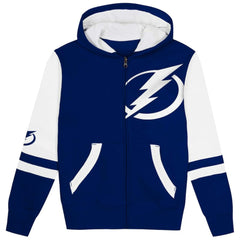 Tampa Bay Lightning Preschool Face Off Full-Zip Hoodie - Blue - NHL