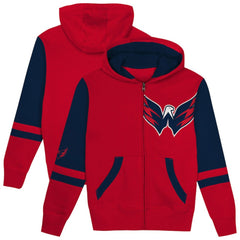 Washington Capitals Preschool Face Off Full-Zip Hoodie - Red - NHL