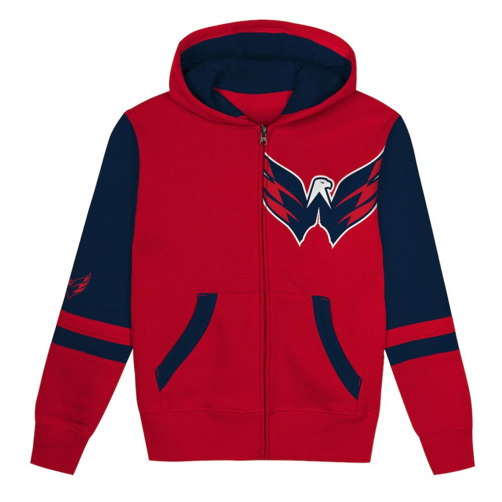 Washington Capitals Preschool Face Off Full-Zip Hoodie - Red - NHL
