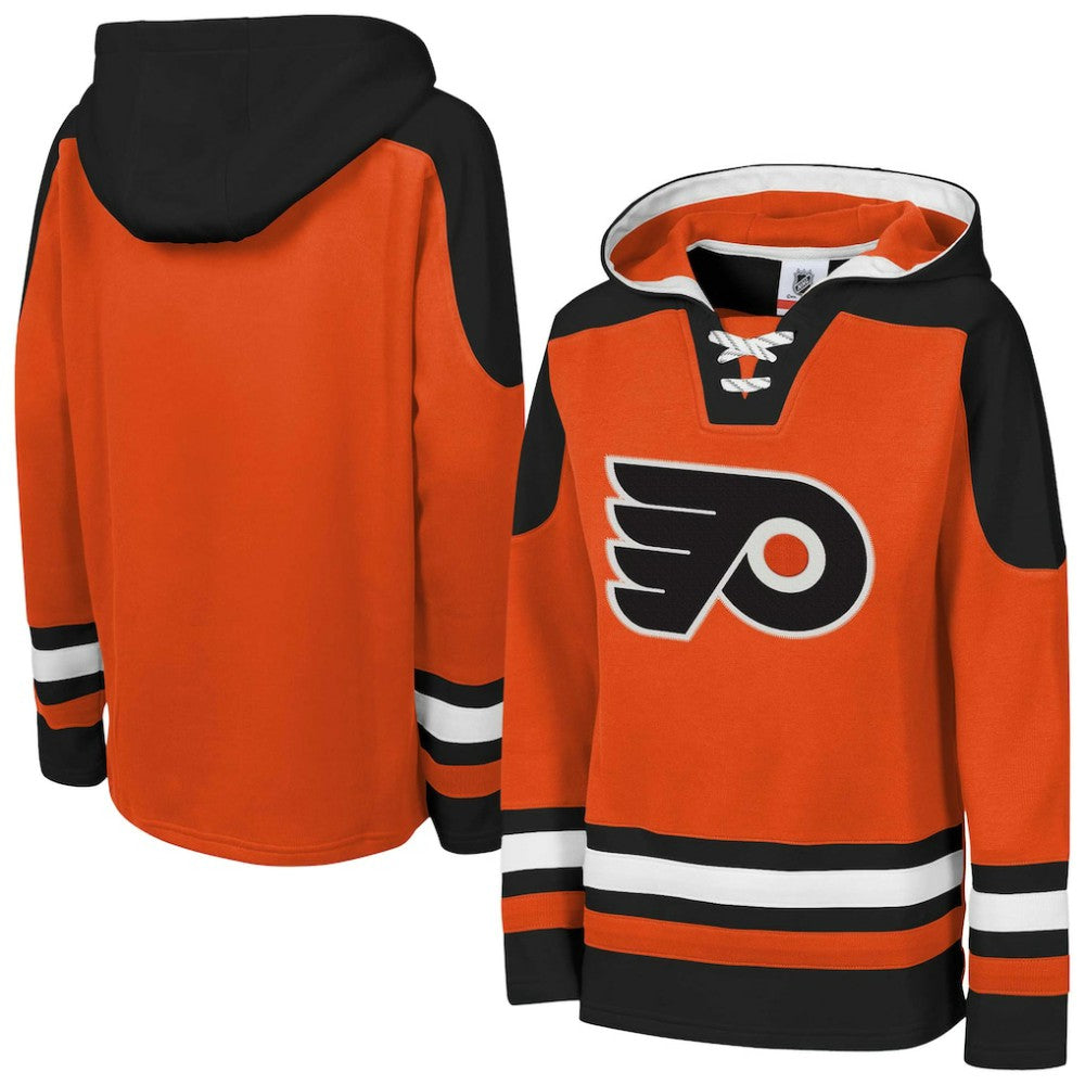 Philadelphia Flyers Youth Ageless Must Have Home V-Neck Pullover Hoodie - Orange - NHL