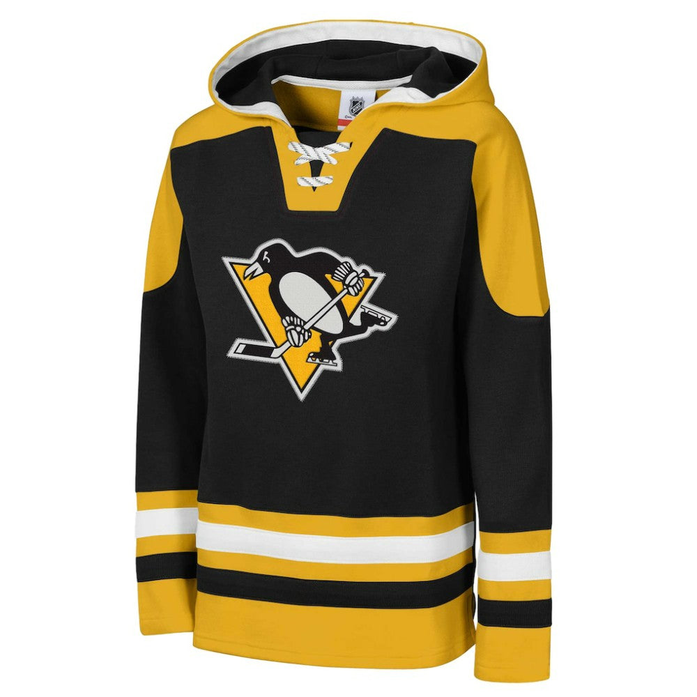 Pittsburgh Penguins Youth Ageless Must Have Home V-Neck Pullover Hoodie - Black - NHL