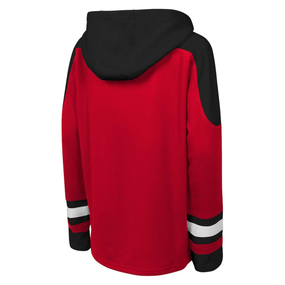 New Jersey Devils Youth Ageless Must Have Home V-Neck Pullover Hoodie - Red - NHL