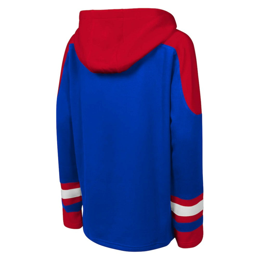 New York Rangers Youth Ageless Must Have Home V-Neck Pullover Hoodie - Blue - NHL