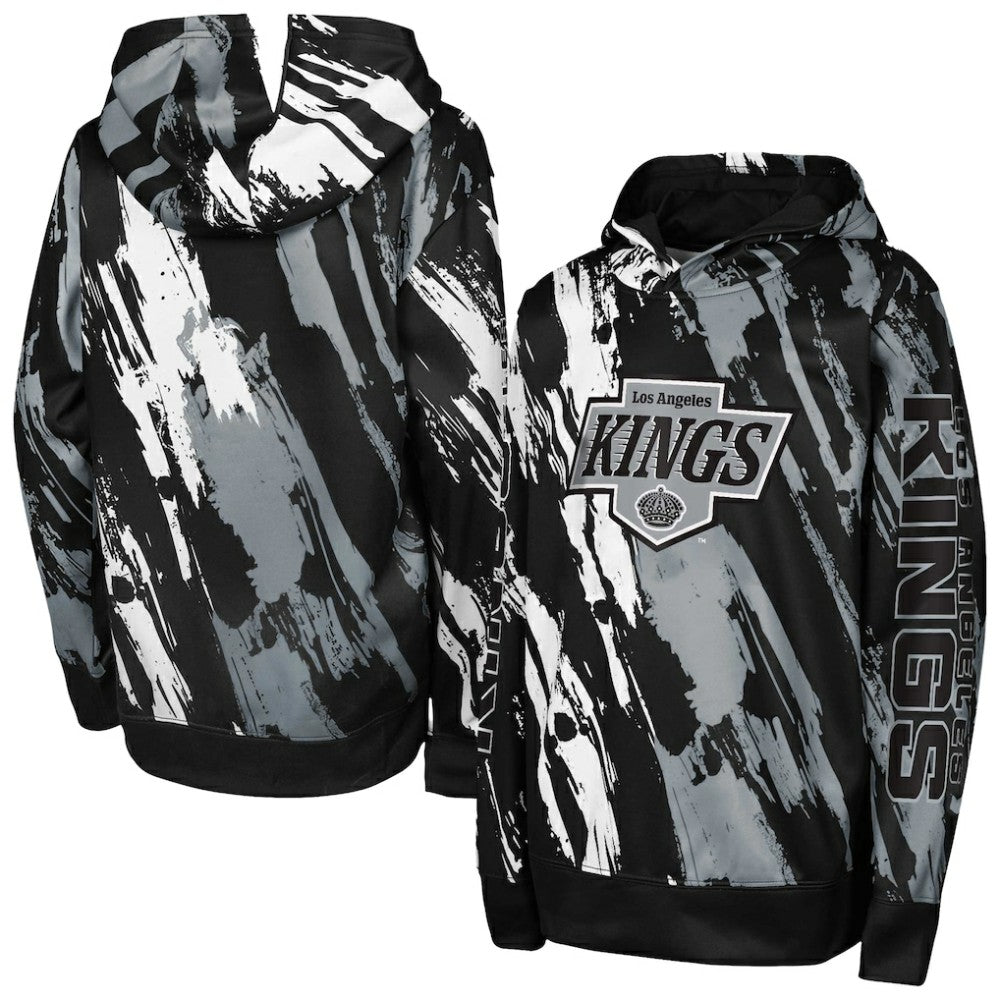 Los Angeles Kings Youth Master Snipe Pullover Hoodie - Black - NHL