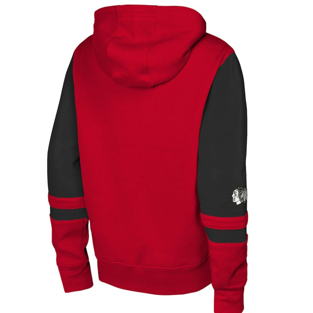 Chicago Blackhawks Youth Face Off Full-Zip Hoodie - Red - NHL