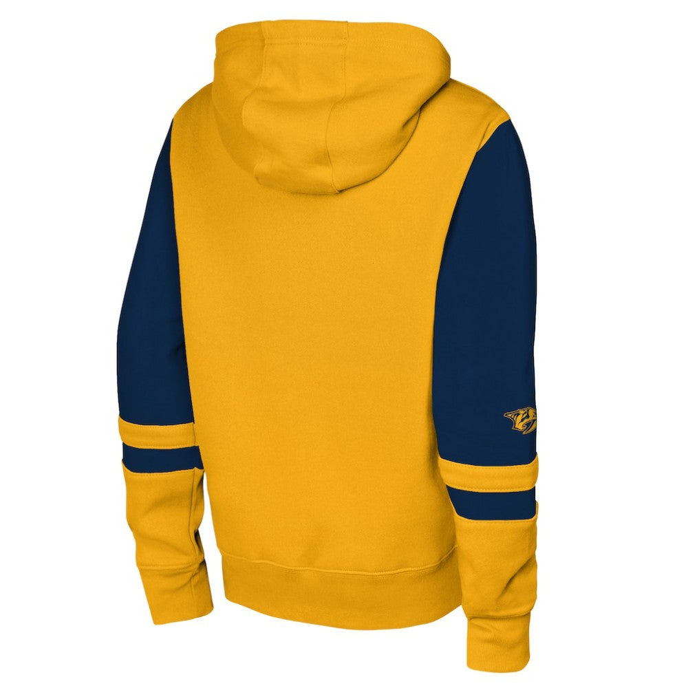 Nashville Predators Youth Face Off Full-Zip Hoodie - Gold - NHL
