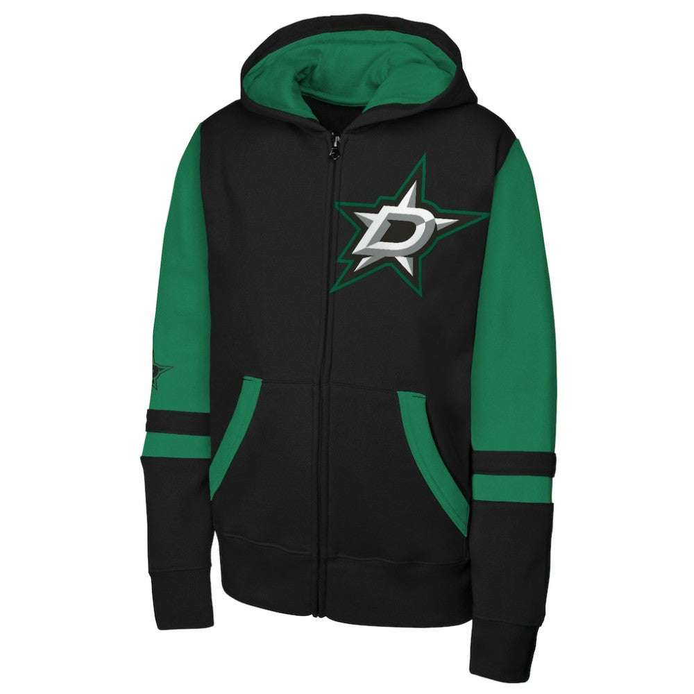 Dallas Stars Youth Face Off Full-Zip Hoodie - Black - NHL