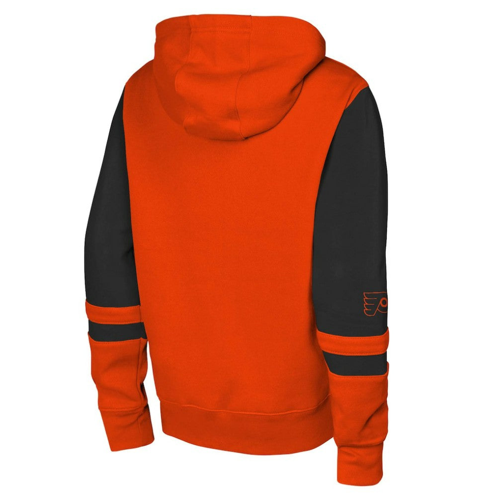Philadelphia Flyers Youth Face Off Full-Zip Hoodie - Orange - NHL