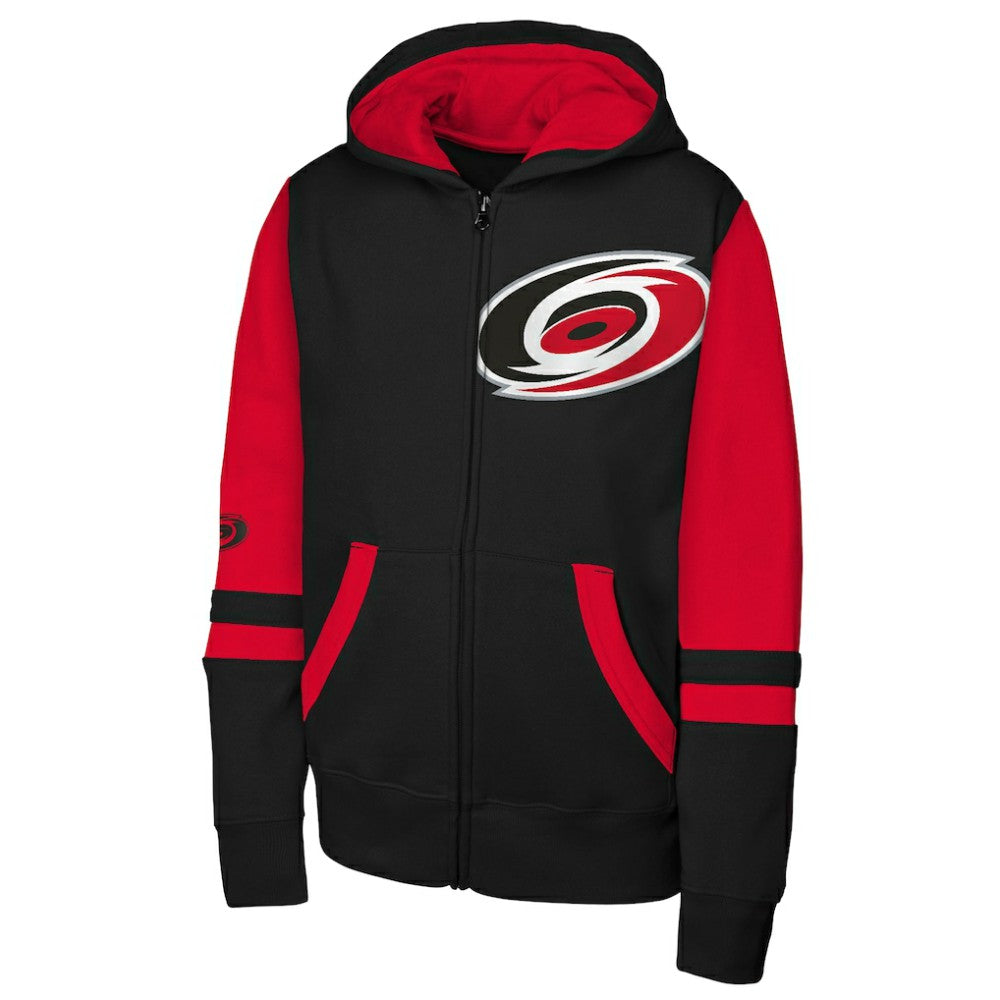 Carolina Hurricanes Youth Face Off Full-Zip Hoodie - Black - NHL