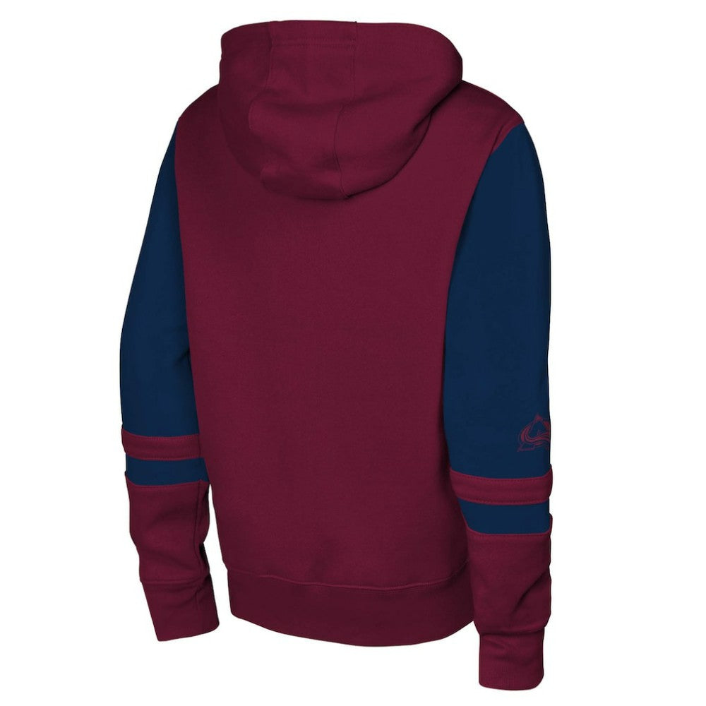 Colorado Avalanche Youth Face Off Full-Zip Hoodie - Burgundy - NHL
