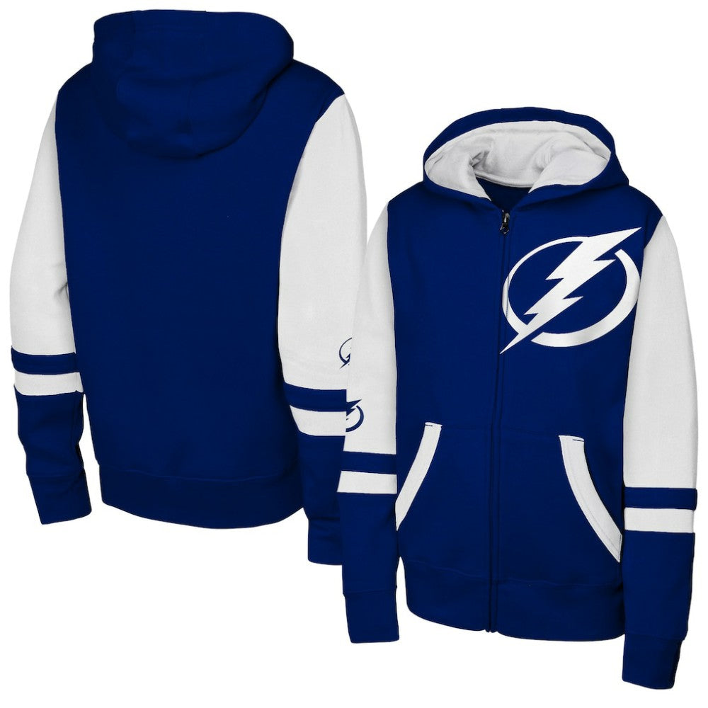 Tampa Bay Lightning Youth Face Off Full-Zip Hoodie - Blue - NHL