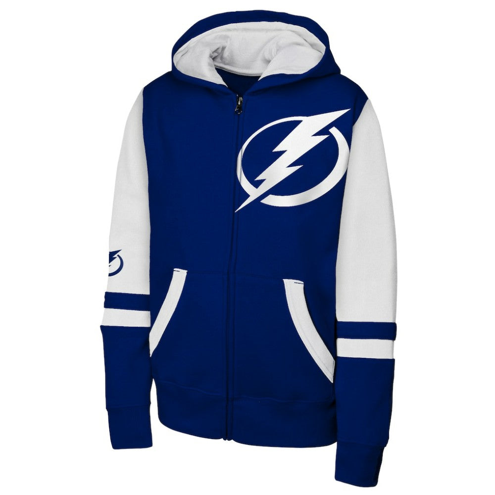 Tampa Bay Lightning Youth Face Off Full-Zip Hoodie - Blue - NHL