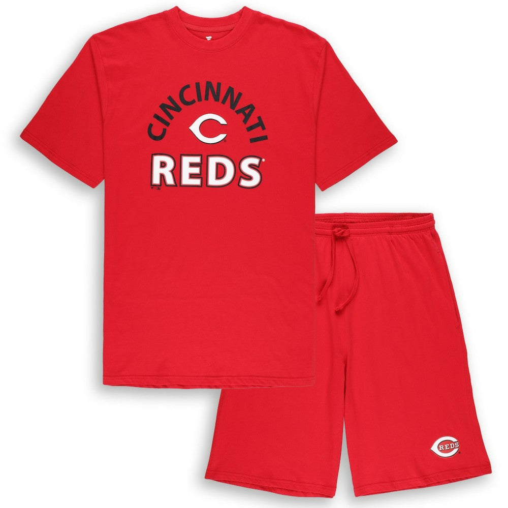 Cincinnati Reds Profile Big & Tall T-Shirt & Shorts Combo Set Shorts - MLB
