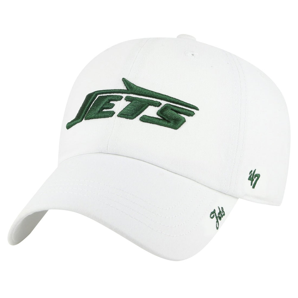New York Jets '47 Women's Miata Clean Up Adjustable Hat White | 47 brand