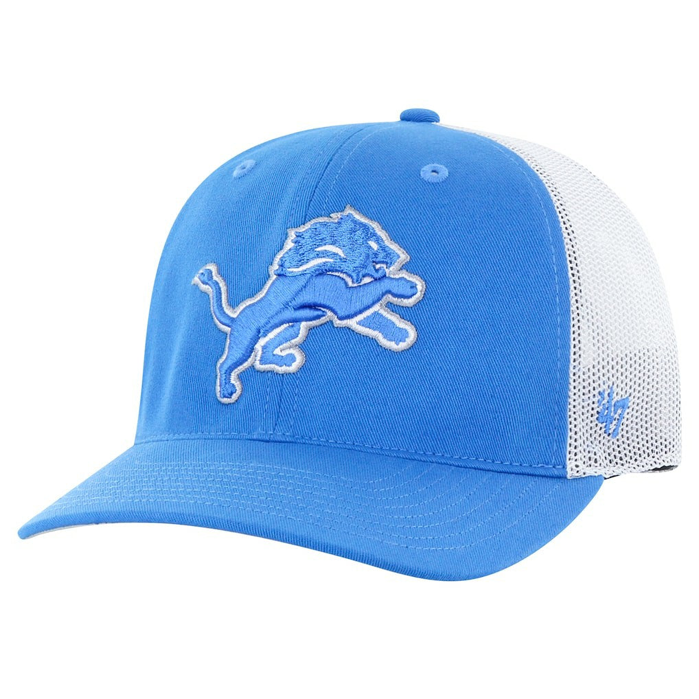 Detroit Lions '47 Youth Trucker Adjustable Hat Blue/White | 47 brand