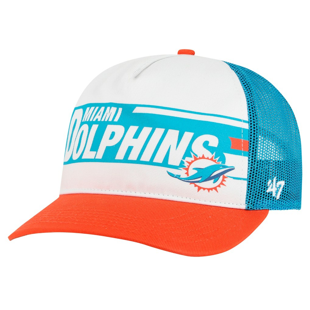 Miami Dolphins '47 Youth Trucker Adjustable Hat White/Orange | 47 brand