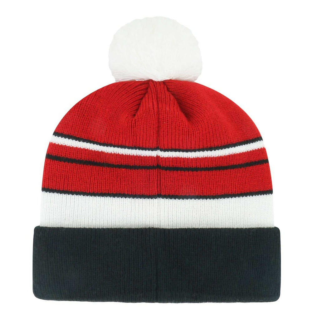 San Francisco 49ers '47 Youth Peewee Cuffed Knit Hat with Pom Scarlet/Black | 47 brand