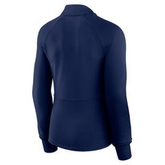 Boston Red Sox Fanatics Women's Elements Raglan Tri-Blend Quarter-Zip Top - MLB