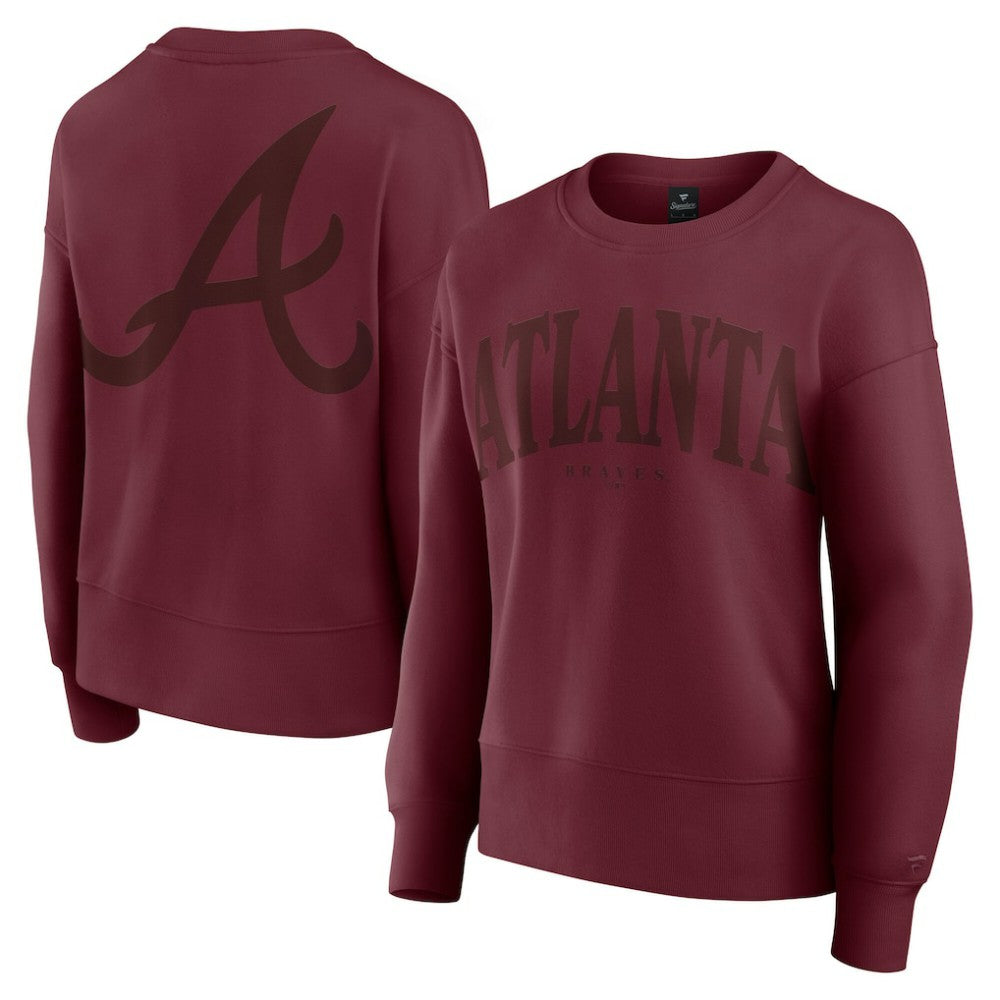 Atlanta Braves Fanatics Women's Elements Flow Pullover Sweatshirt - MLB
