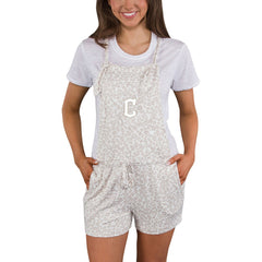 Cleveland Guardians Concepts Sport Women's Montana Hacci Knit Romper Overalls - MLB