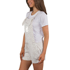 Chicago Cubs Concepts Sport Women's Montana Hacci Knit Romper Overalls - MLB