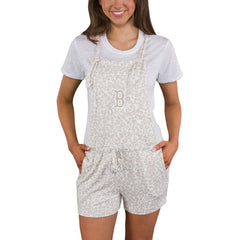 Boston Red Sox Concepts Sport Women's Montana Hacci Knit Romper Overalls - MLB