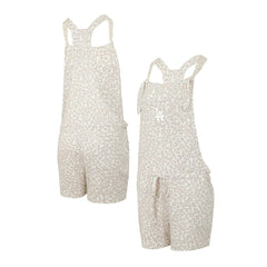 Los Angeles Dodgers Concepts Sport Women's Montana Hacci Knit Romper Overalls - MLB