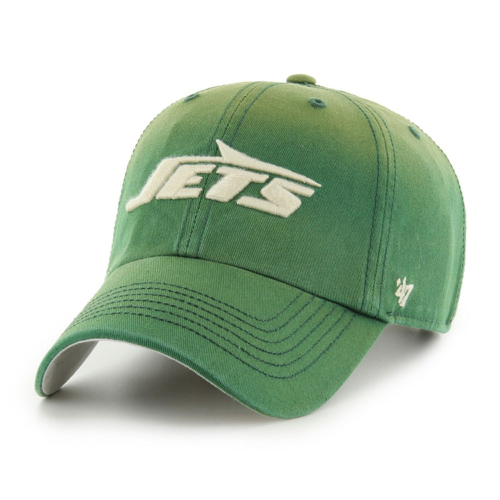 New York Jets '47 Dusted Relaxed Clean Up Adjustable Hat Green | 47 brand