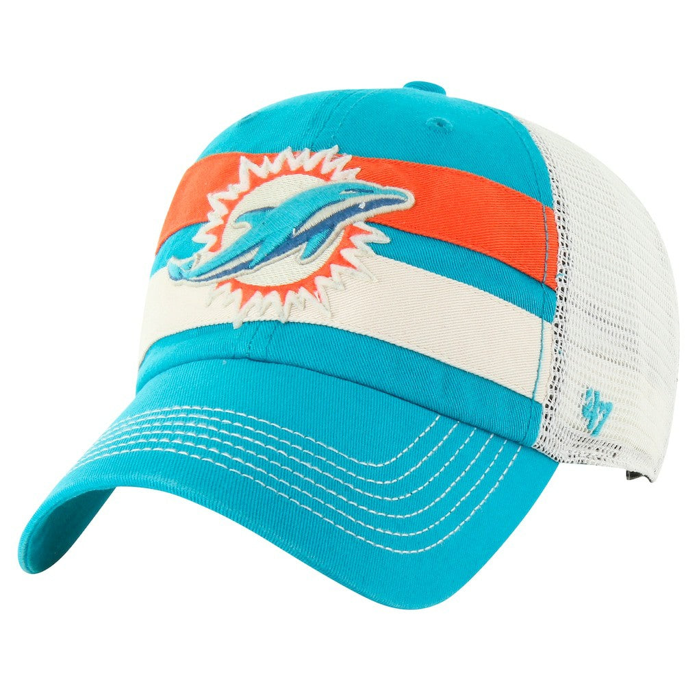 Miami Dolphins '47 Clubhouse Boon Clean-Up Trucker Adjustable Hat Aqua | 47 brand