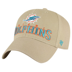 Miami Dolphins '47 Powell MVP Adjustable Hat Khaki | 47 brand