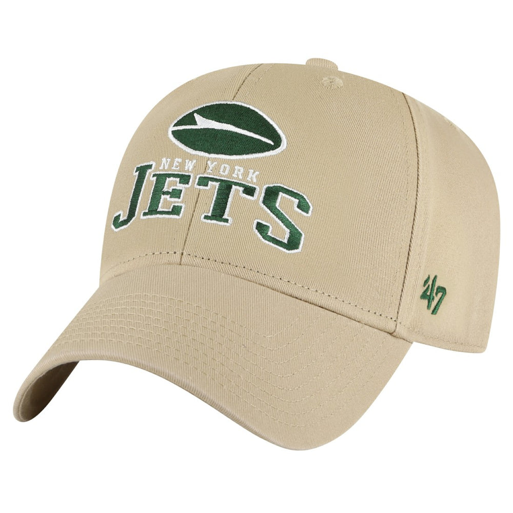 New York Jets '47 Powell MVP Adjustable Hat Khaki | 47 brand
