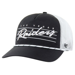 Las Vegas Raiders '47 Downburst Relaxed Hitch Trucker Adjustable Hat Black/White | 47 brand