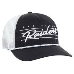 Las Vegas Raiders '47 Downburst Relaxed Hitch Trucker Adjustable Hat Black/White | 47 brand