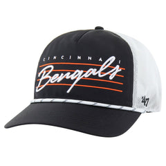Cincinnati Bengals '47 Downburst Relaxed Hitch Trucker Adjustable Hat Black/White | 47 brand