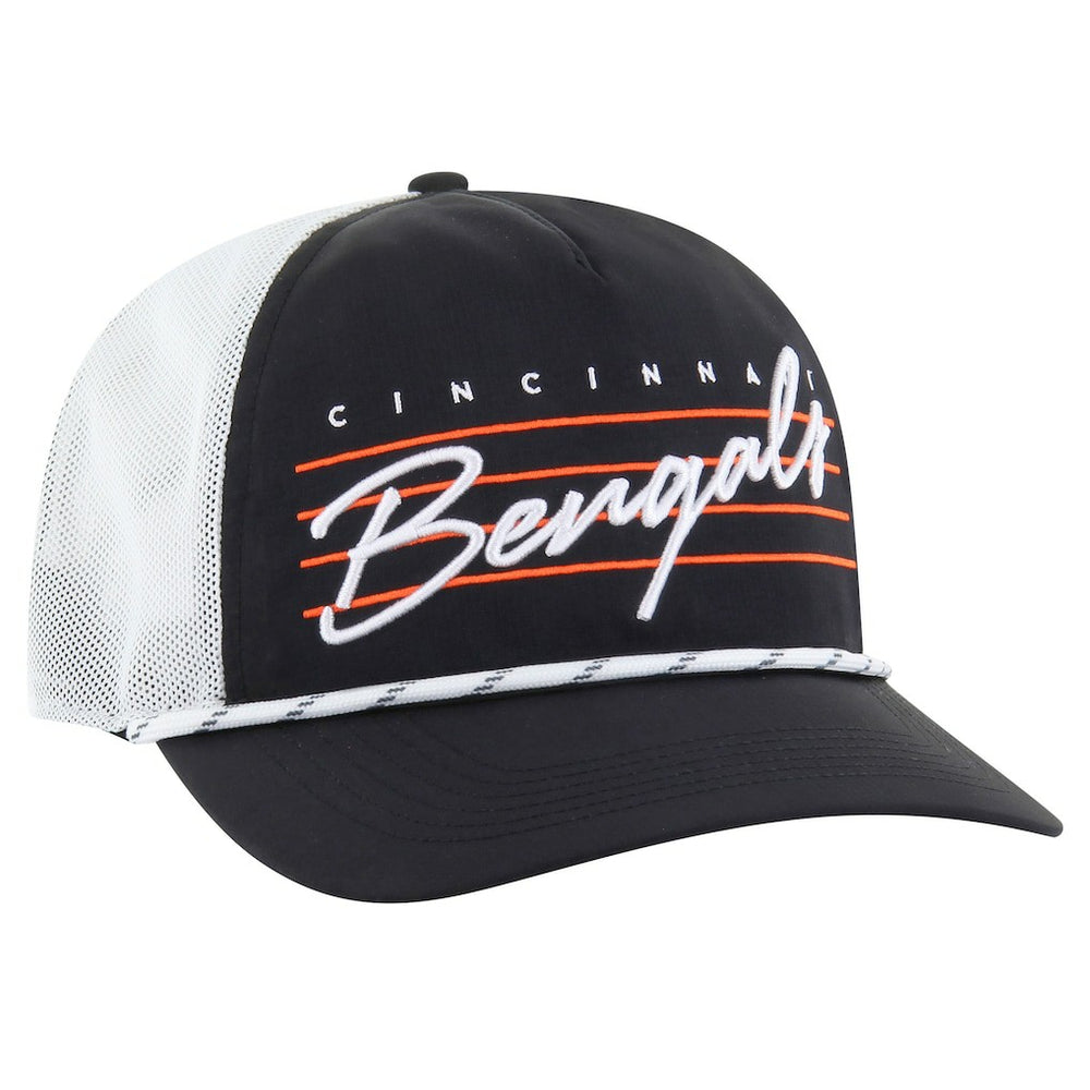Cincinnati Bengals '47 Downburst Relaxed Hitch Trucker Adjustable Hat Black/White | 47 brand