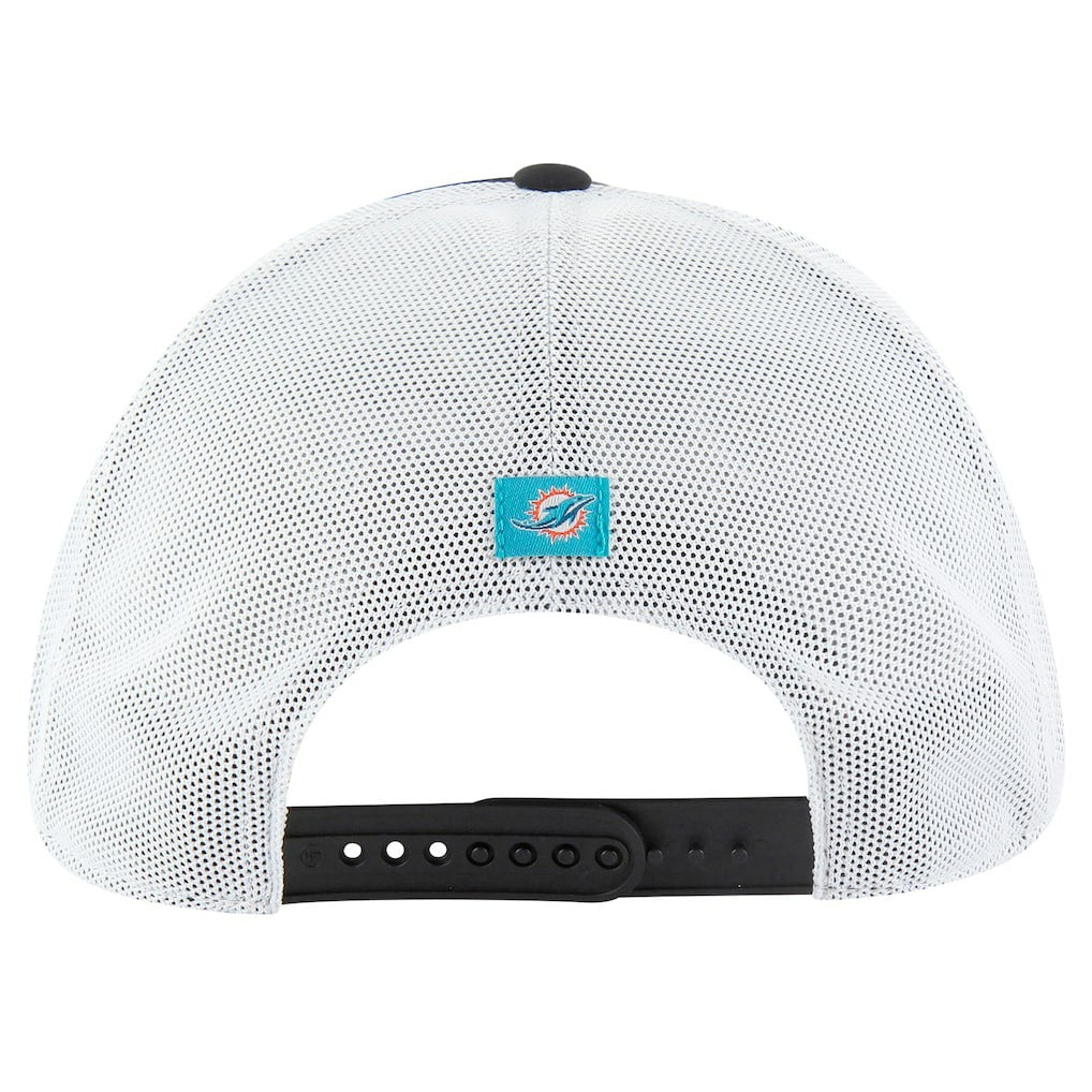 Miami Dolphins '47 Downburst Relaxed Hitch Trucker Adjustable Hat Black/White | 47 brand