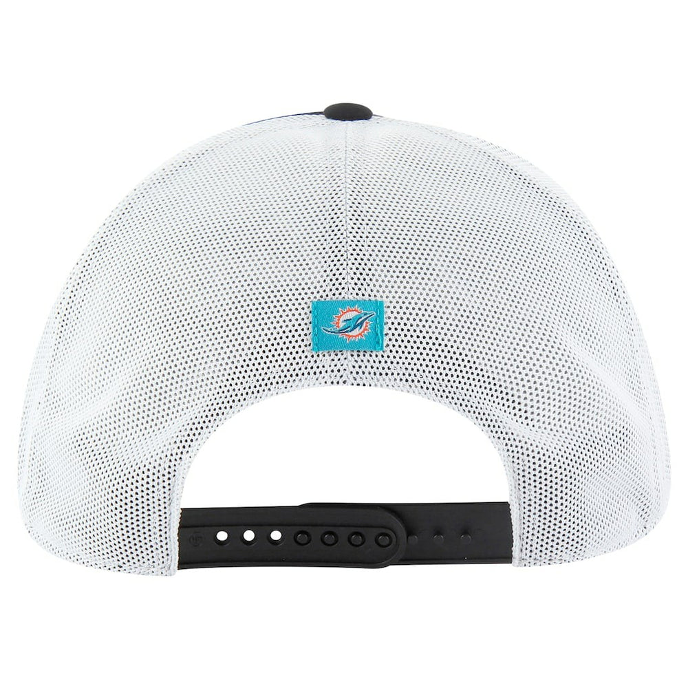 Miami Dolphins '47 Downburst Relaxed Hitch Trucker Adjustable Hat Black/White | 47 brand