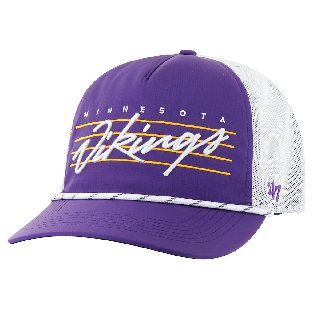Minnesota Vikings '47 Downburst Relaxed Hitch Trucker Adjustable Hat Purple/White | 47 brand