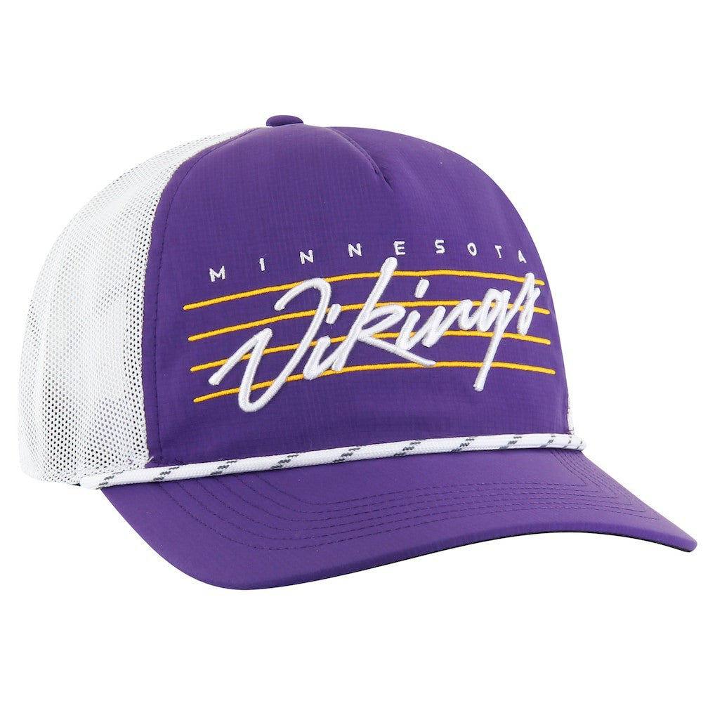 Minnesota Vikings '47 Downburst Relaxed Hitch Trucker Adjustable Hat Purple/White | 47 brand