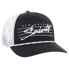 New Orleans Saints '47 Downburst Relaxed Hitch Trucker Adjustable Hat Black/White | 47 brand