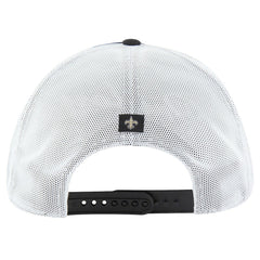 New Orleans Saints '47 Downburst Relaxed Hitch Trucker Adjustable Hat Black/White | 47 brand