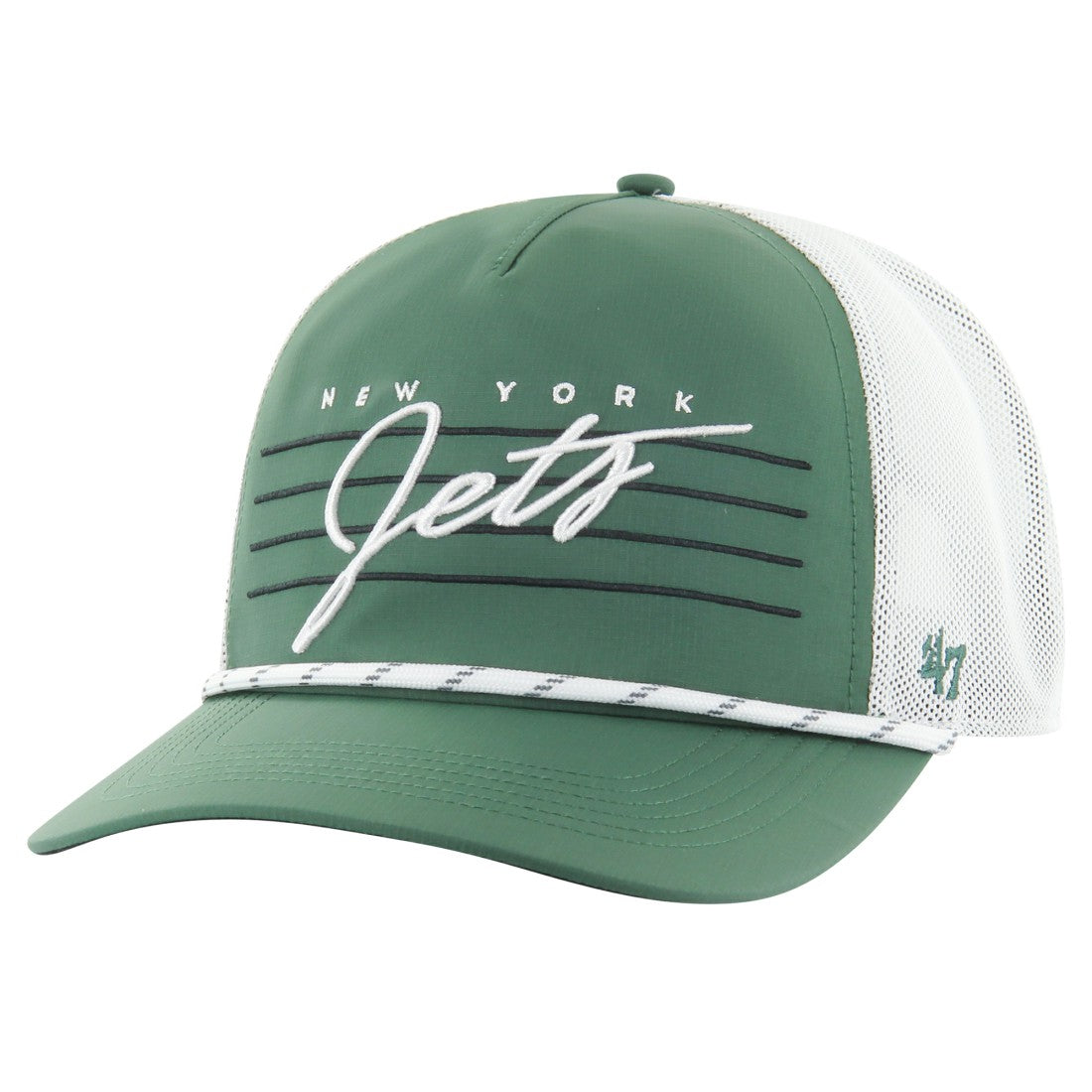 New York Jets '47 Downburst Relaxed Hitch Trucker Adjustable Hat Green/White | 47 brand