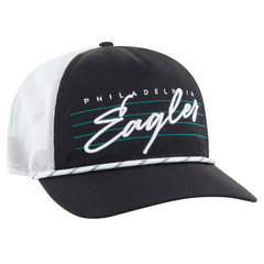 Philadelphia Eagles '47 Downburst Relaxed Hitch Trucker Adjustable Hat Black/White | 47 brand