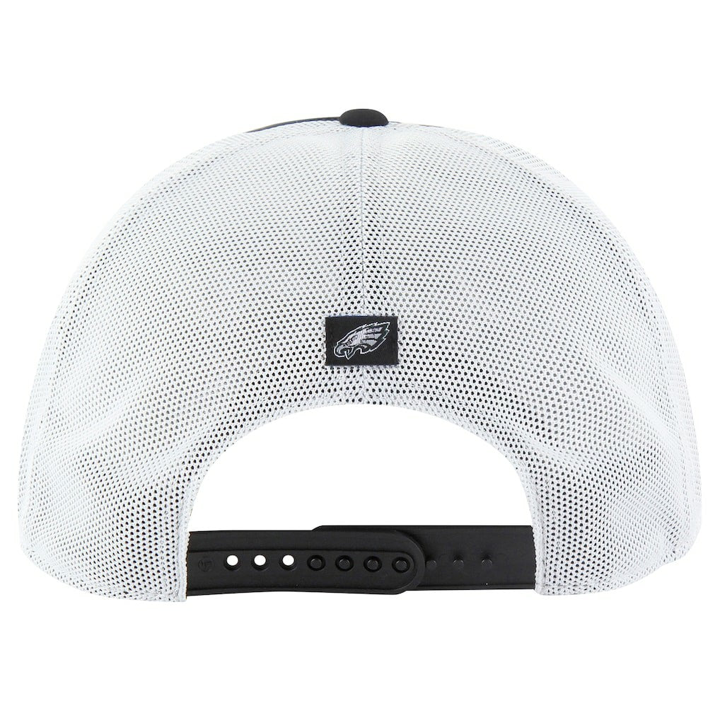 Philadelphia Eagles '47 Downburst Relaxed Hitch Trucker Adjustable Hat Black/White | 47 brand