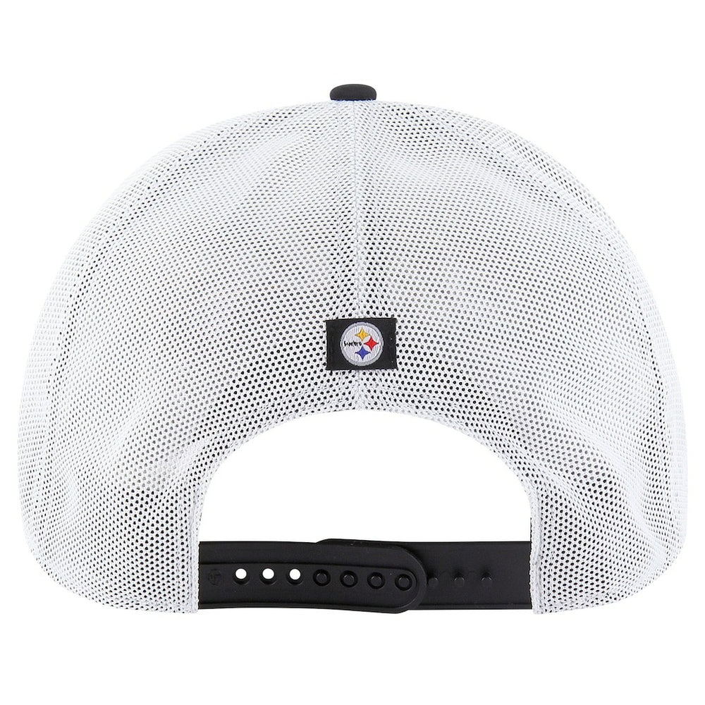 Pittsburgh Steelers '47 Downburst Relaxed Hitch Trucker Adjustable Hat Black/White | 47 brand